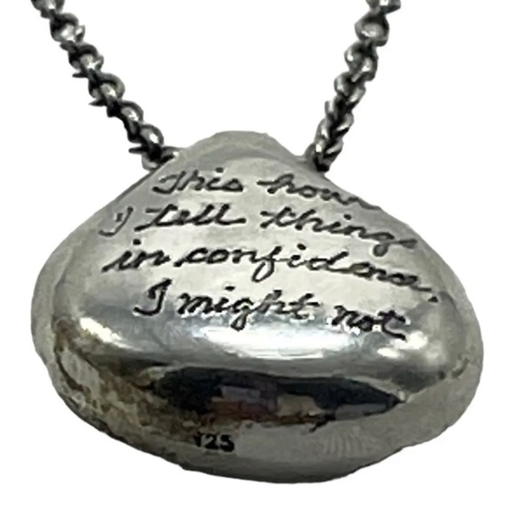 Jeanine Payer Sterling Silver Pendant Necklace Walt Whitman Quote - Picture 6 of 11